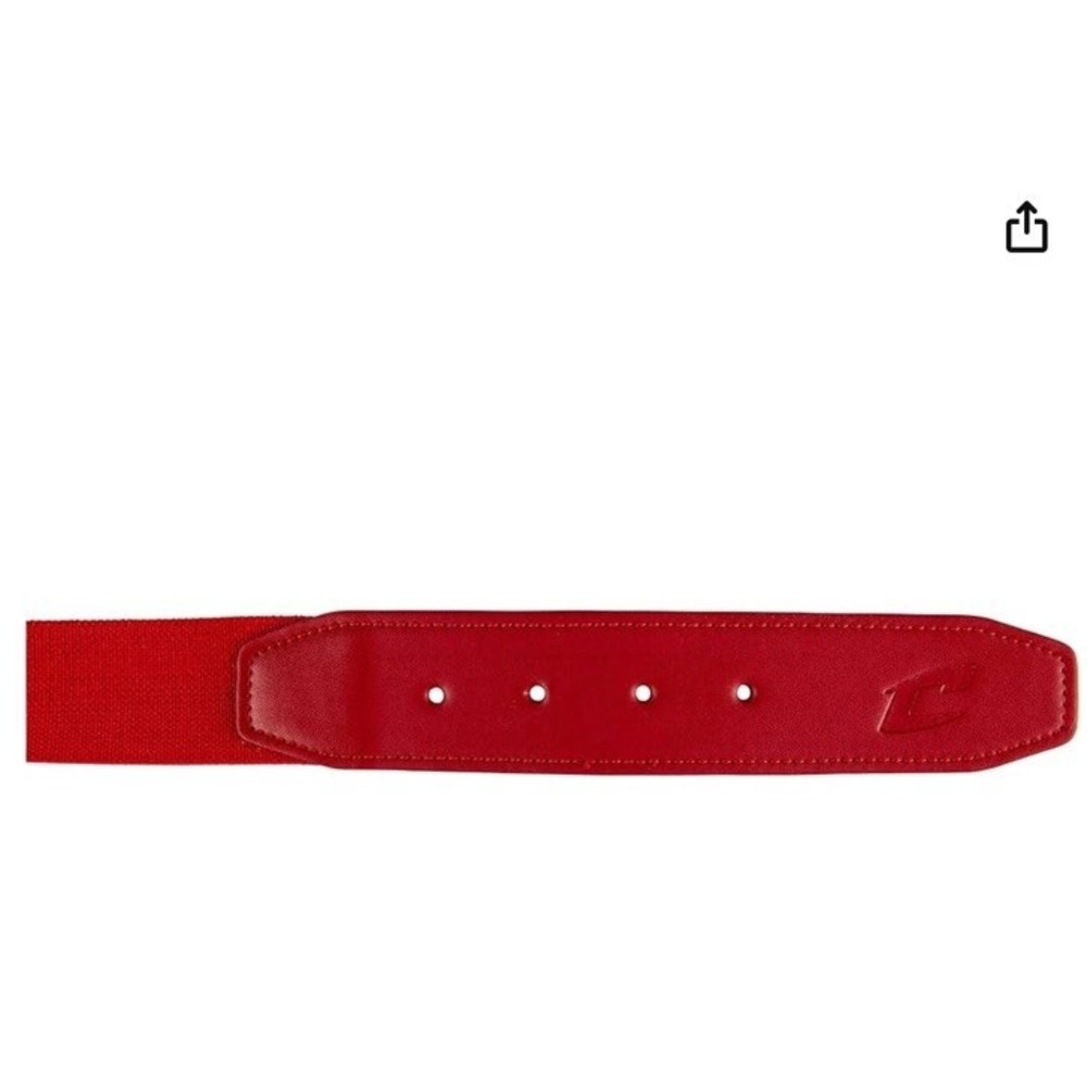 Champro Adult Red Baseball Scarlet Belt With Leather Tab